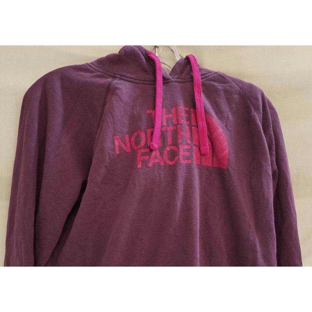 The North Face Women's Avalon Half Dome Waffle Hoodie Amaranth Purple Sz Medium - Picture 7 of 7